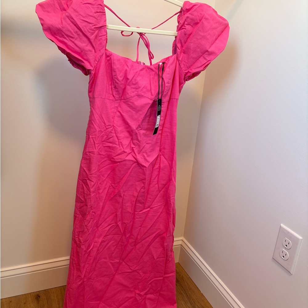Fashion Nova Vibrant Pink Dress